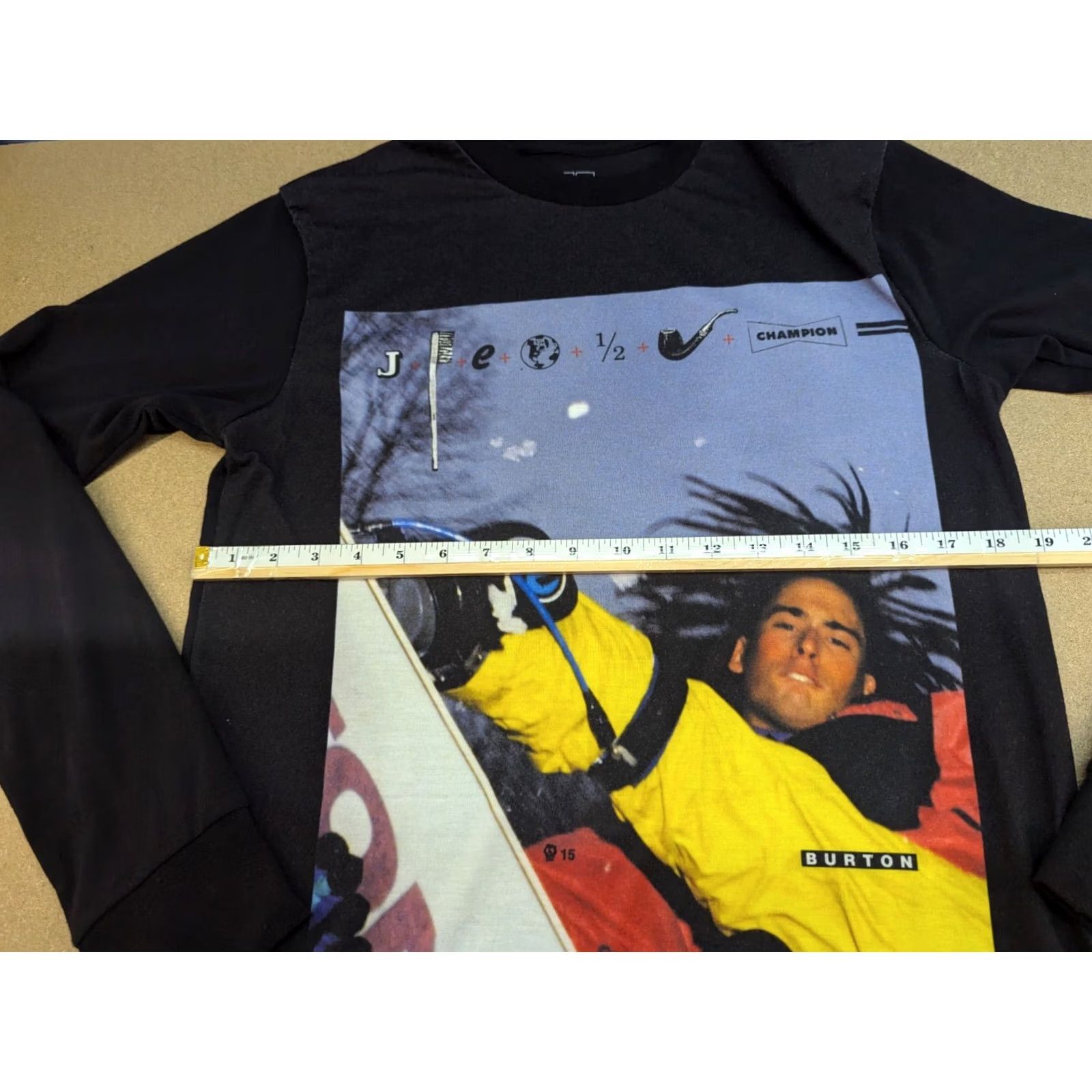 Burton Burton Trevor Graves Shirt Mens Size S Long Sleeve Dry Ride Big Print Snowboard Black Moisture Wicking Cotton? Size US S / EU 44-46 / 1 - 6 Thumbnail