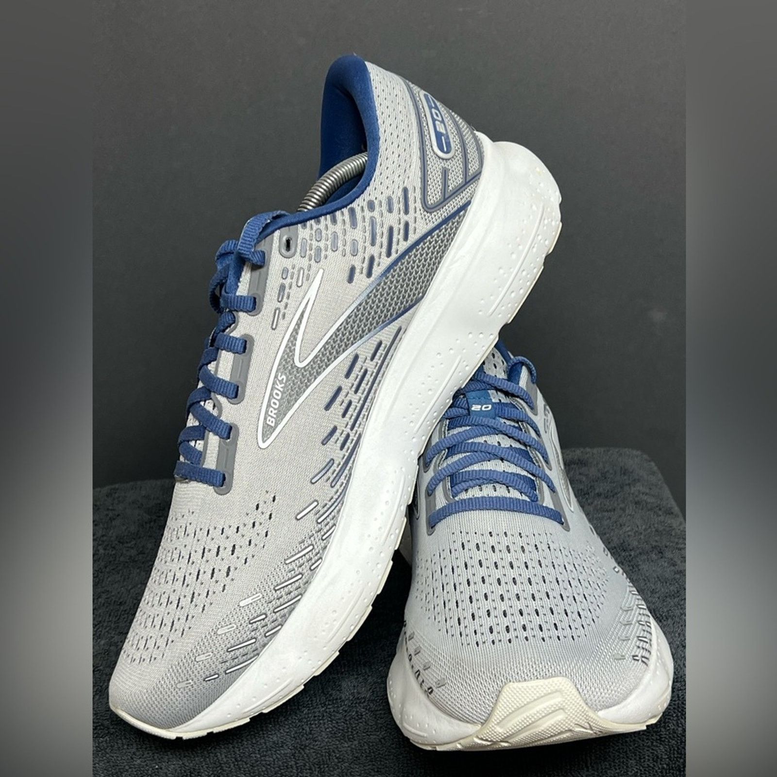 Brooks Brooks Glycerin GTS 20 Mens 13 D Shoe Gray Sneaker WORN ONCE Size US 13 / EU 46 - 3 Thumbnail