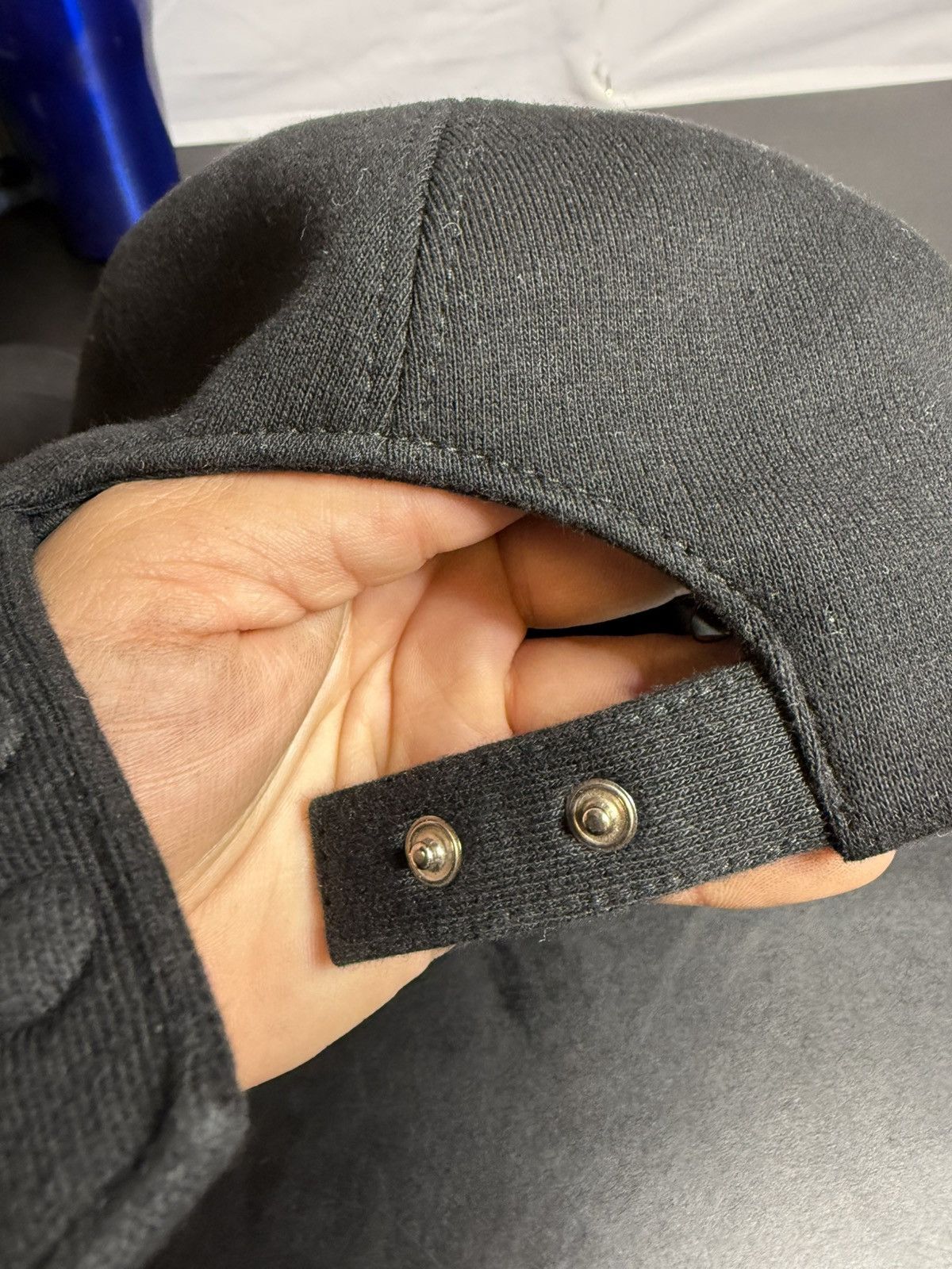 Burberry Authentic Burberry Monogram Motif Cap Cotton Large Black Size 46 - 16 Thumbnail