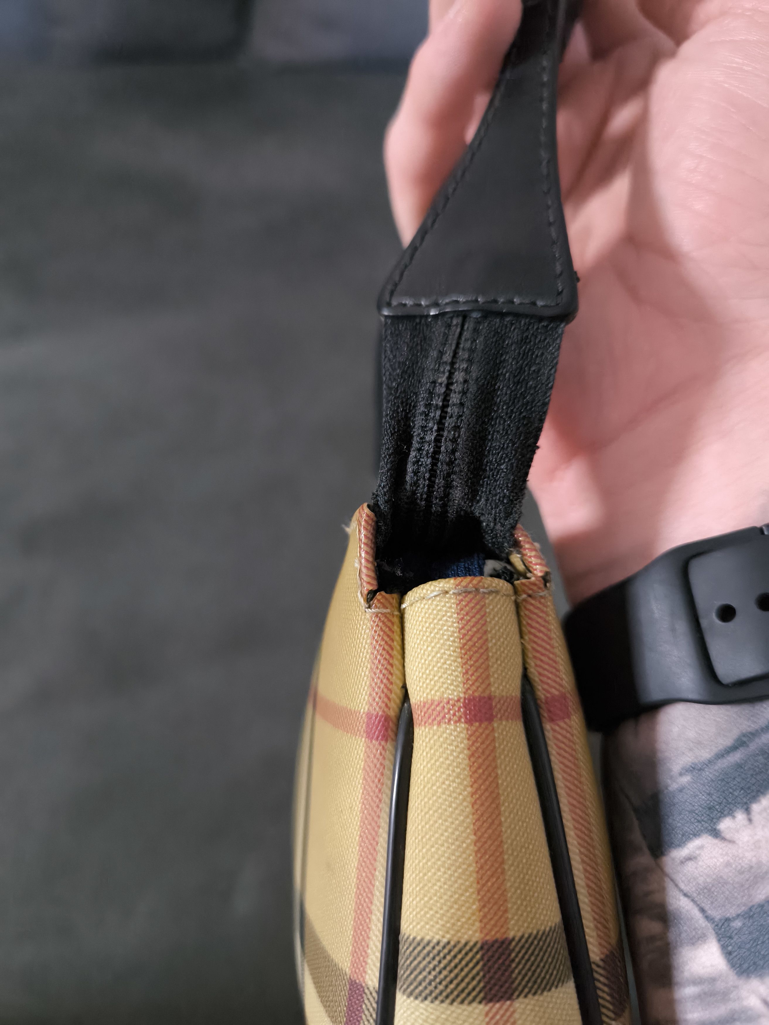 Burberry BURBERRY canvas Pochette Shoulder Bag Vintage Rare Size ONE SIZE - 9 Thumbnail