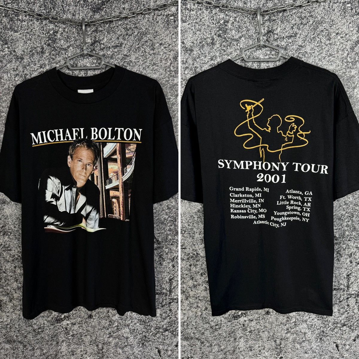 Vintage Vintage Michael Bolton Tour 2001 USA Symphony Concert Tee XL Size US XL / EU 56 / 4 - 1 Thumbnail