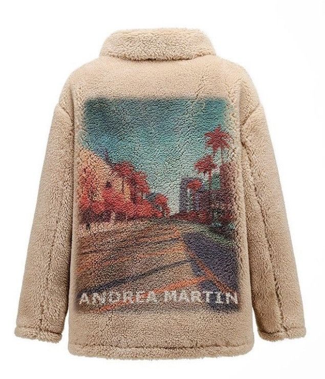 Designer American Actresses Andrea Martin City View Kid Mohair Sherpa Size L / US 10 / IT 46 - 1 Thumbnail
