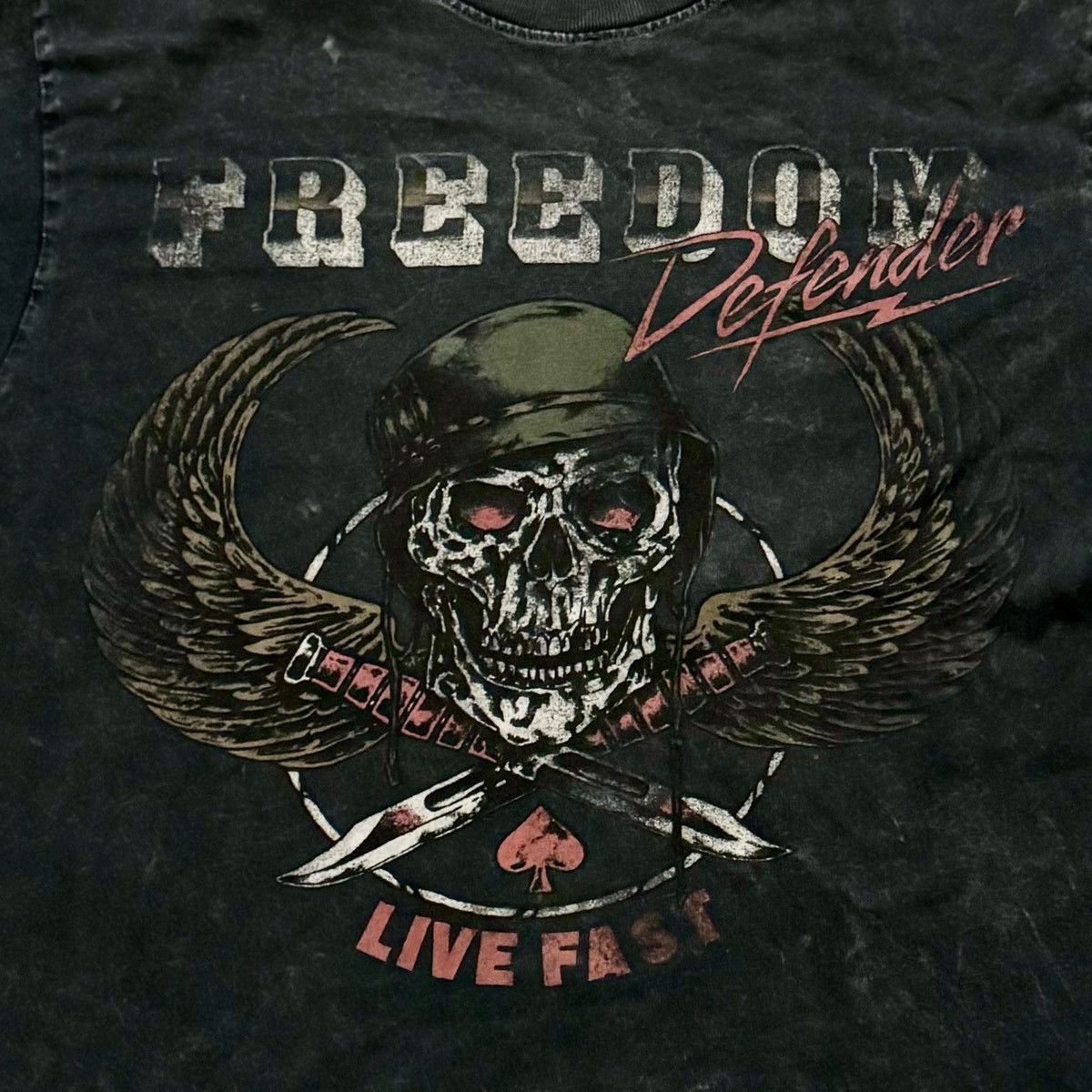Affliction × Vintage VINTAGE AFFLICTION FREEDOM DEFENDER TEE! Size US M / EU 48-50 / 2 - 1 Thumbnail