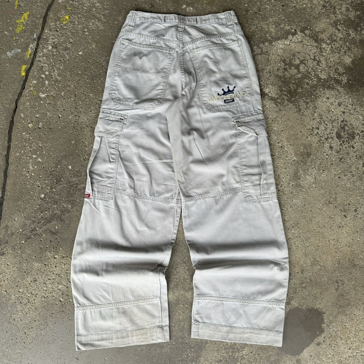 Vintage CRAZY VINTAGE Y2K JNCO CROWN EMBROIDERED BAGGY CARGO PANTS ...