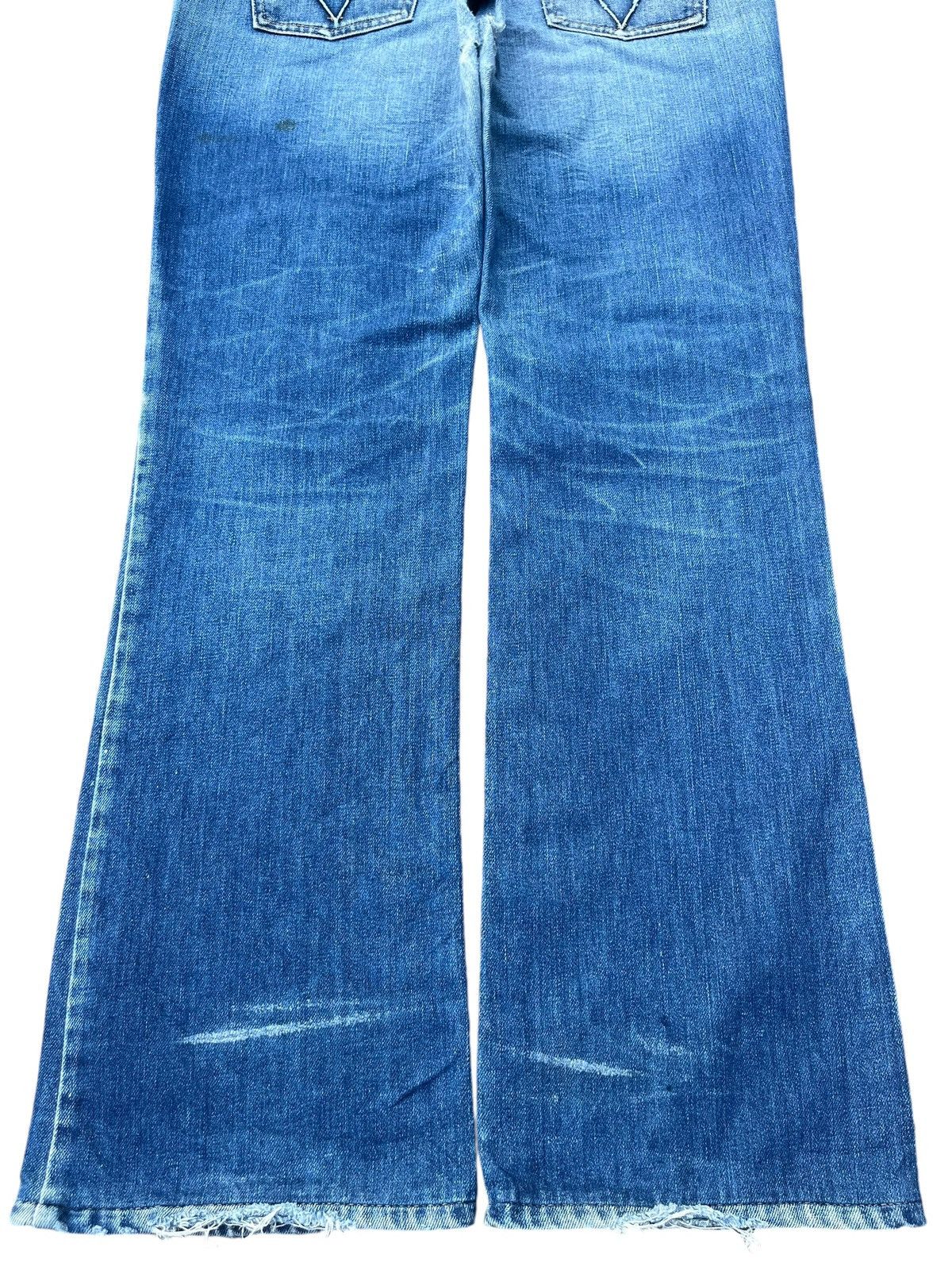 Replay Vintage Made in Italy Reply Blue Washed Mid Rise Flare Jeans Size US 30 / EU 46 - 7 Thumbnail