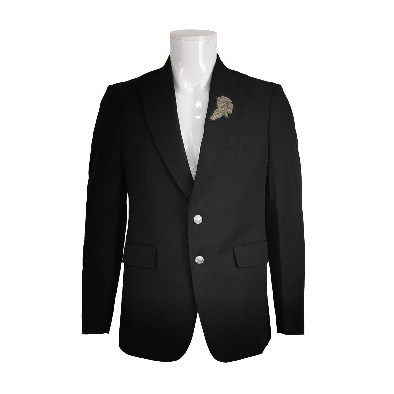 Burberry Burberry Patch Detail Single Breasted Blazer 40S Size 40S - 1 Thumbnail