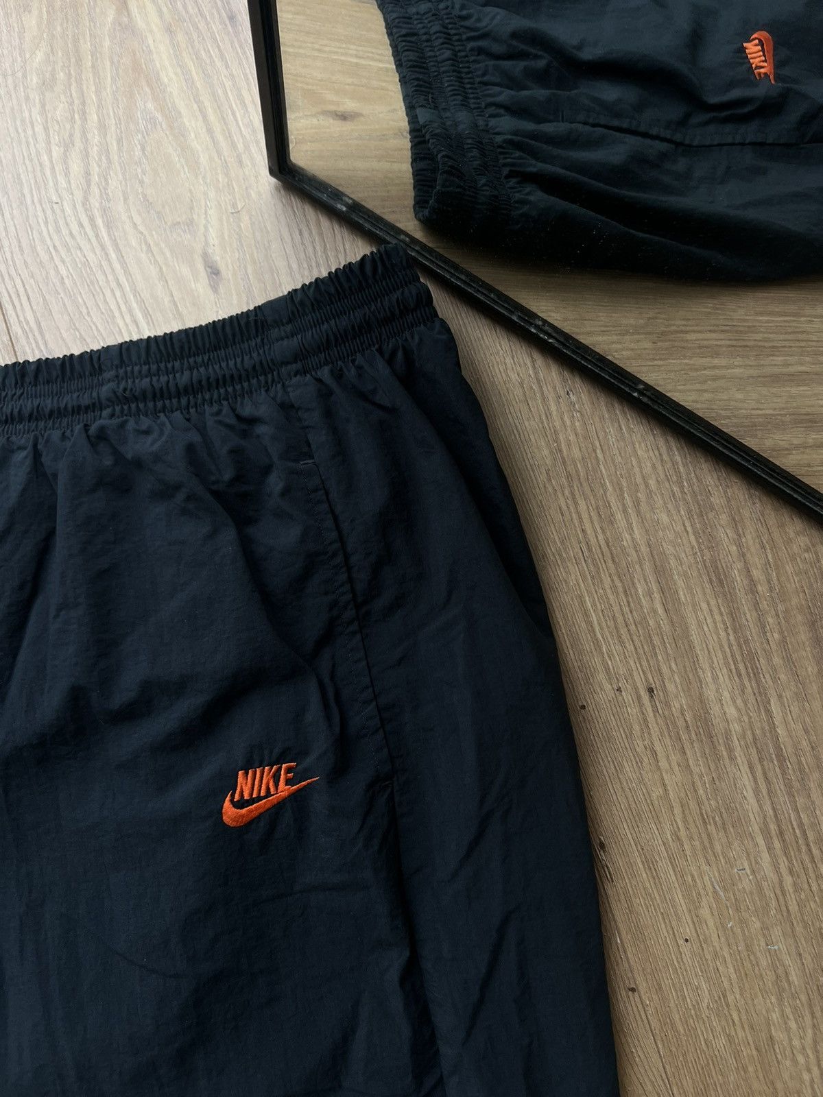 Nike 00’s NIKE BAGGY Y2K VINTAGE RARE TRACK PANTS SWOOSH LOGO Size US 34 / EU 50 - 5 Thumbnail