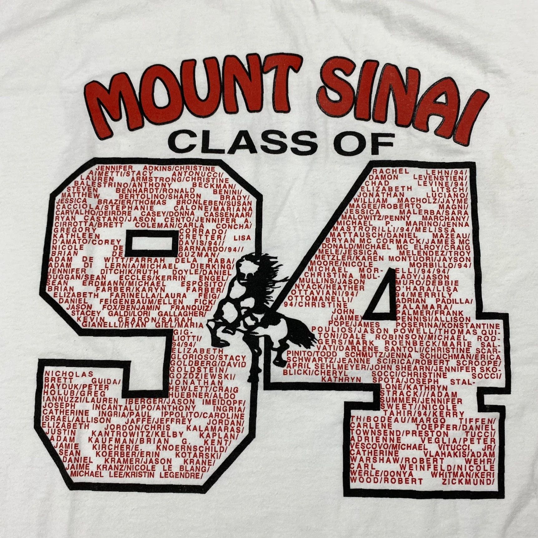 Jerzees VINTAGE JERZEES CLASS OF 1994 HIGH SCHOOL T-SHIRT XL WHITE 90s MENS Size US XL / EU 56 / 4 - 2 Thumbnail