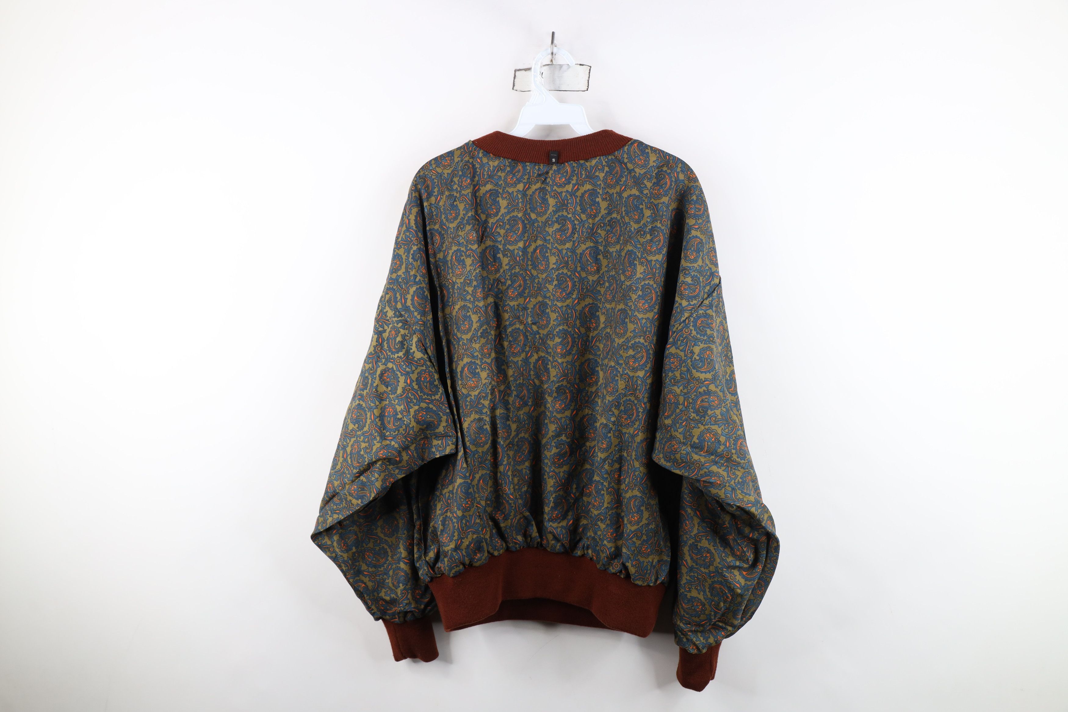 Vintage Vintage 90s Streetwear Reversible Suede Leather Silk Jacket Size US S / EU 44-46 / 1 - 15 Thumbnail