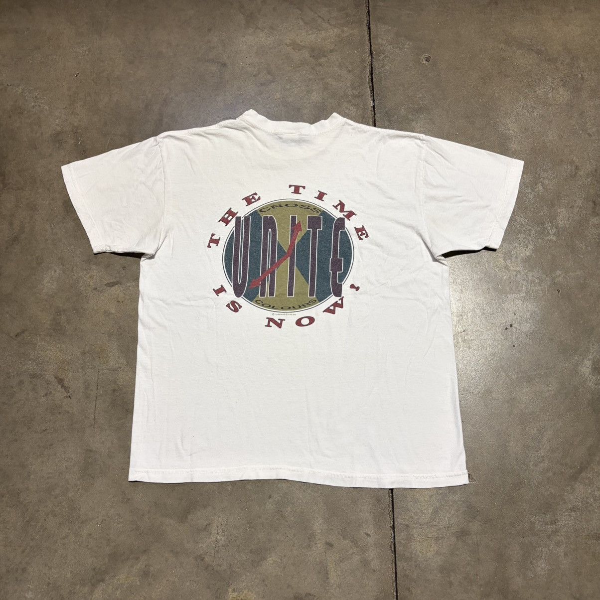 Cross Colours Vintage Cross Colours T shirt Unity Hip Hop Rap 90s USA Size US XL / EU 56 / 4 - 1 Thumbnail