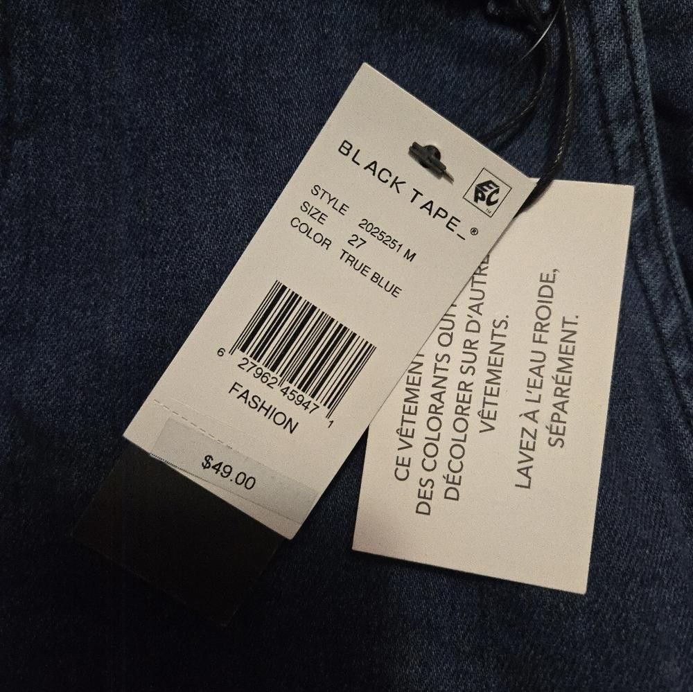 Designer Black Tape Shorts Size 27" / US 4 / IT 40 - 4 Thumbnail