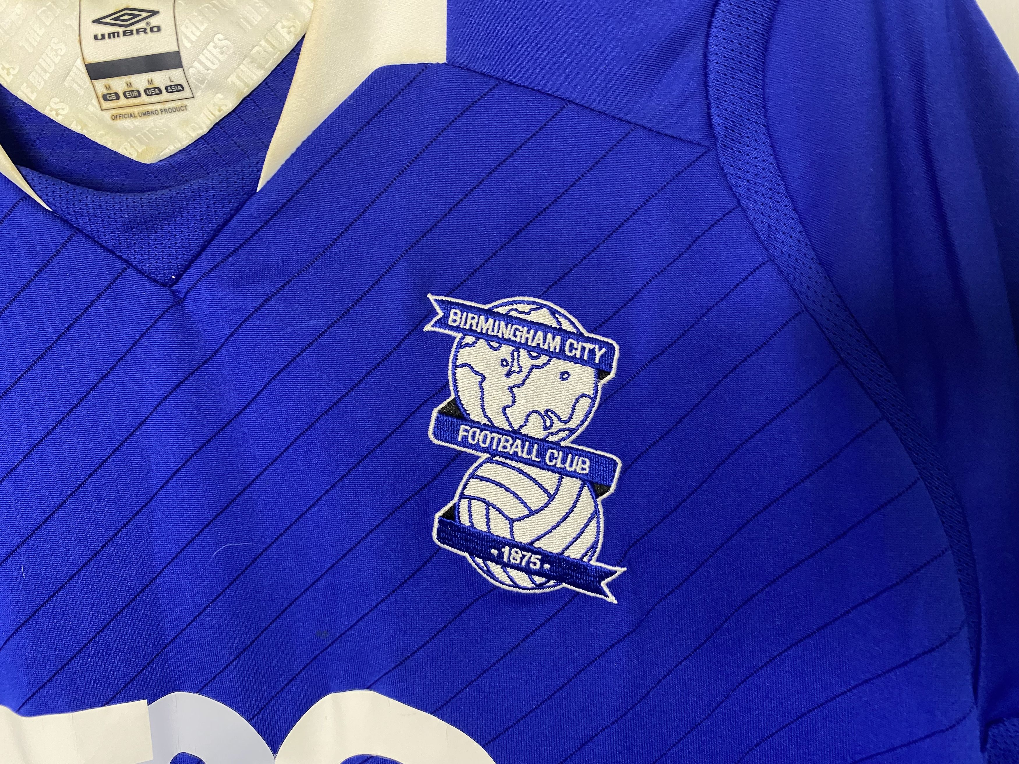Umbro BIRMINGHAM CITY 2008 2009 HOME FOOTBALL SHIRT SOCCER JERSEY Size US M / EU 48-50 / 2 - 4 Thumbnail