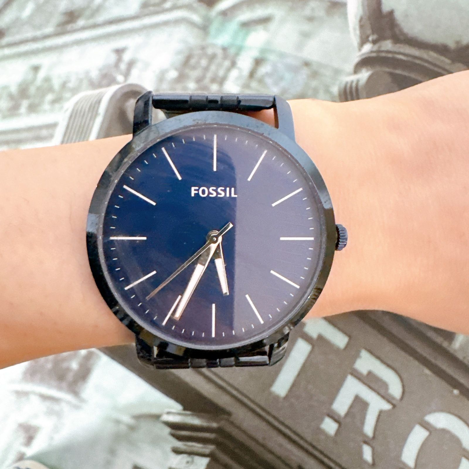 Fossil Fossil BQ2324 44Mm Luther Blue Round Stainless Steel Watch Size ONE SIZE - 6 Thumbnail