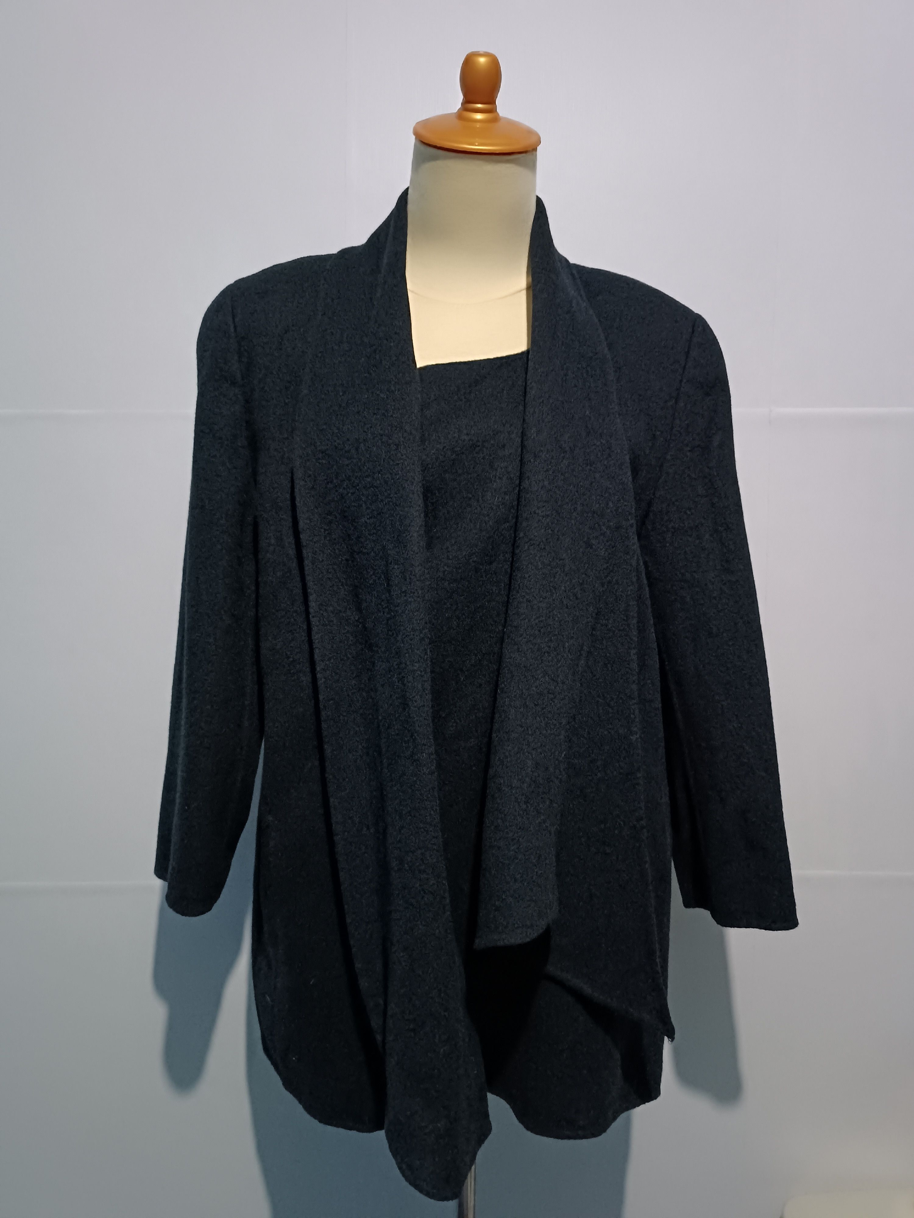 Japanese Brand Sien, Enne Wool shawl jacket Size ONE SIZE - 1 Thumbnail