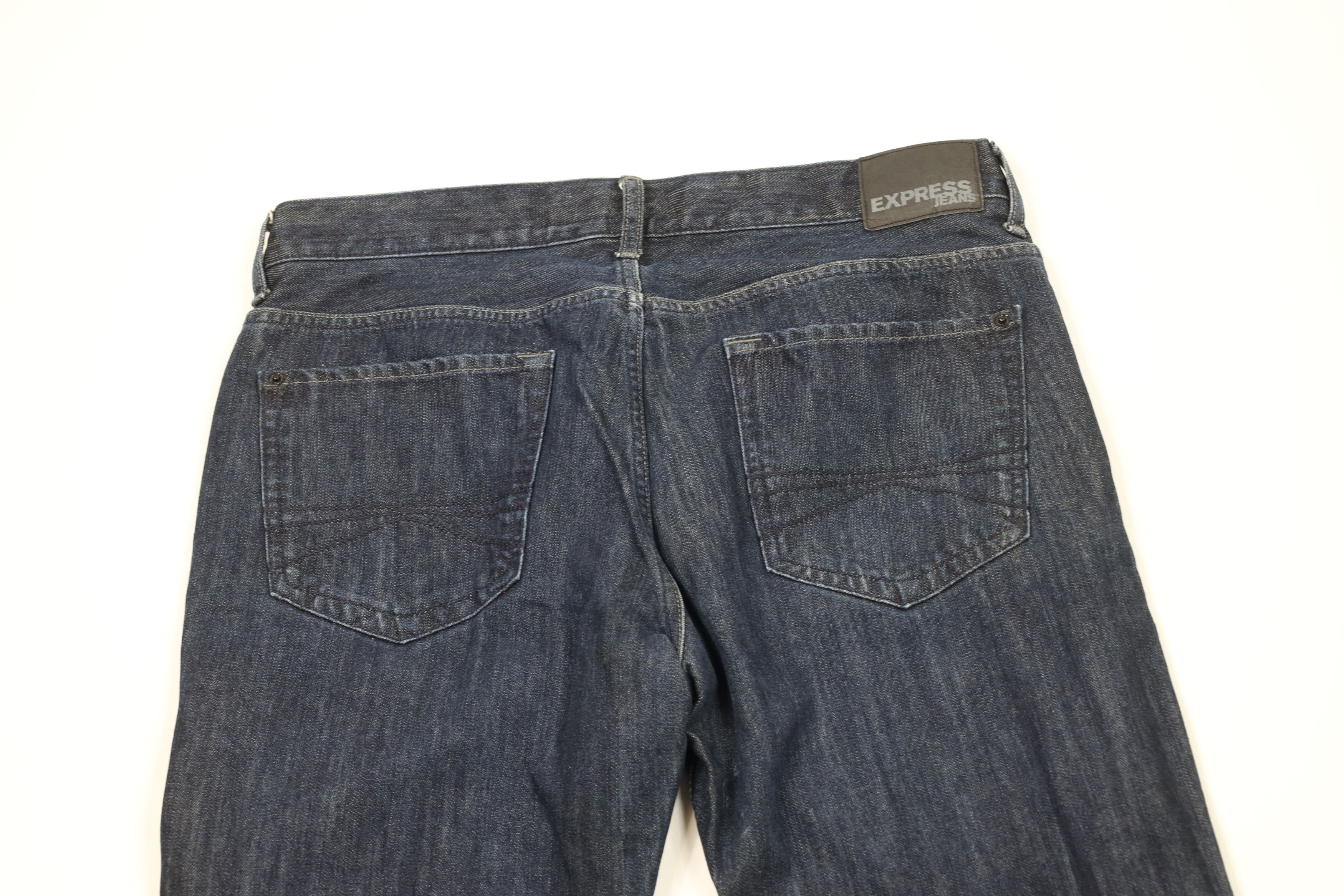 Express Express Kingston Classic Fit Straight Leg Denim Jeans Indigo Size US 36 / EU 52 - 11 Thumbnail