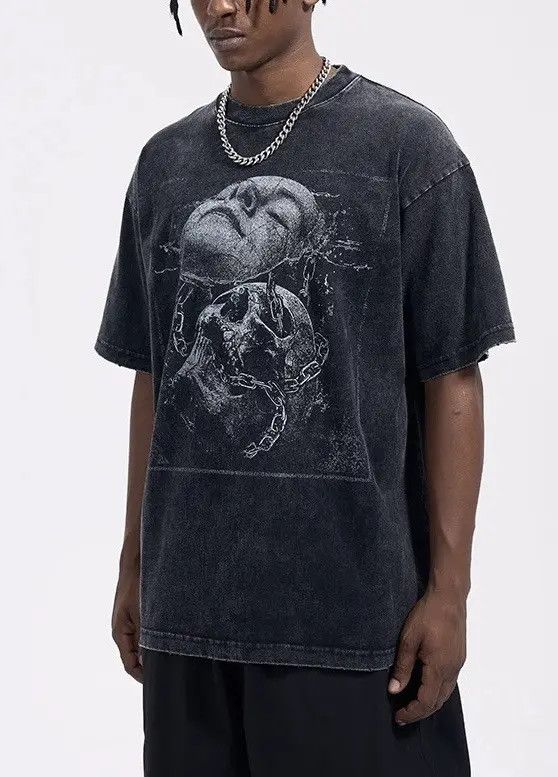 VIBE Streetwear Washed Vintage Graphic Harajuku T-Shirt Size US L / EU 52-54 / 3 - 1 Thumbnail
