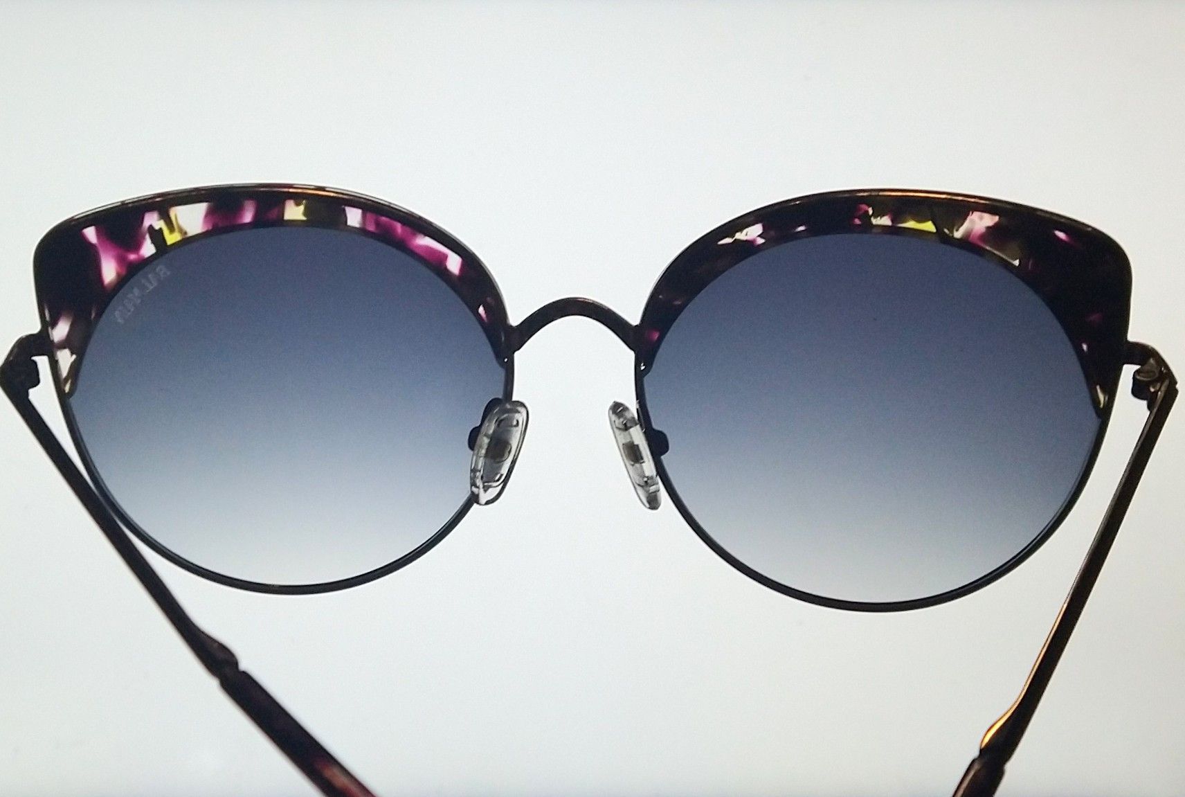 Balmain × Designer Balmain Sunglasses BL2509 Purple Havana Gold Blue Cat Eye Size ONE SIZE - 14 Thumbnail