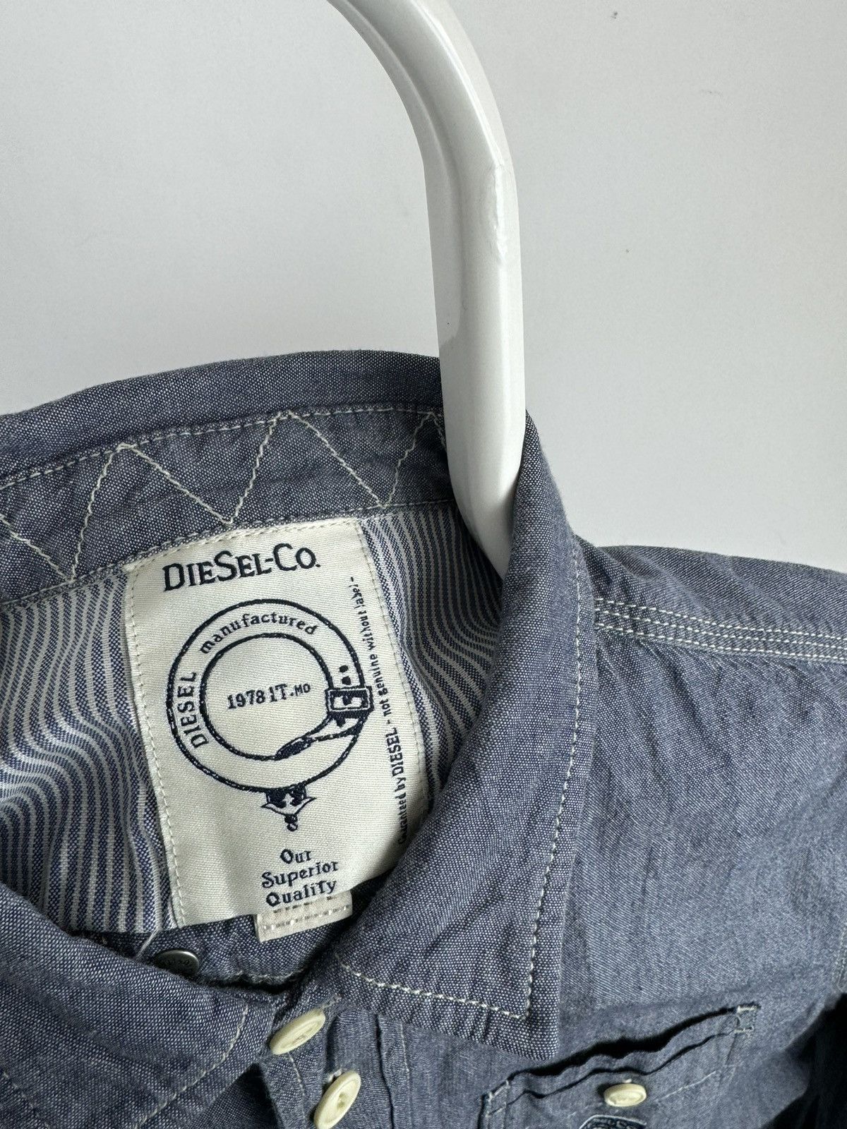 Diesel Vintage Diesel Long Sleeve Shirt Size US L / EU 52-54 / 3 - 3 Thumbnail