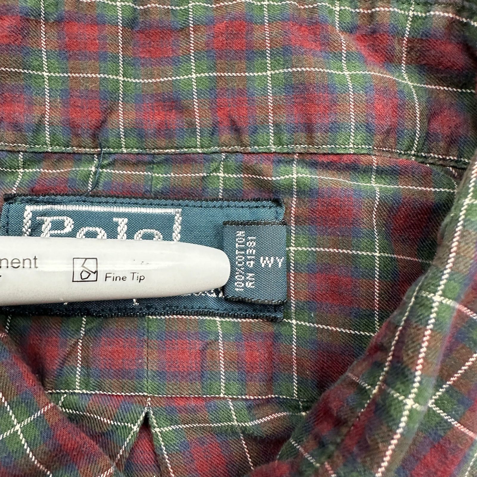 Polo Ralph Lauren Polo Ralph Lauren Plaid Red Green Button Shirt Mens Large Size US L / EU 52-54 / 3 - 7 Thumbnail