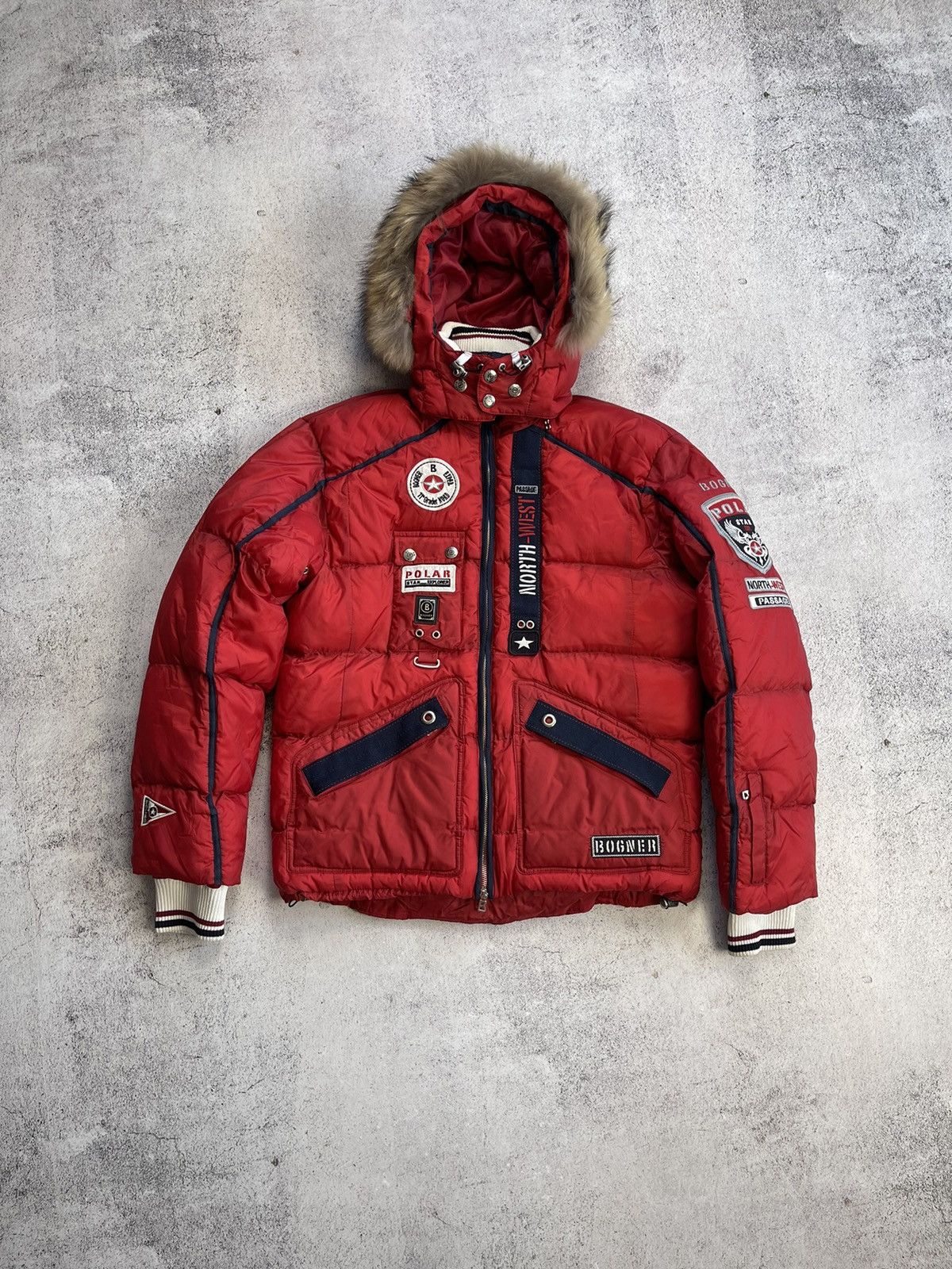 image of Bogner North-West Polar Sky Alpine Jacket Vintage in Red, Men's (Size XL)