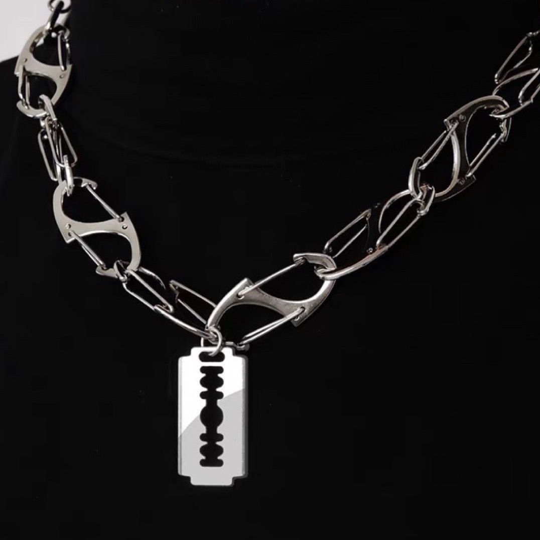 Other Razor Blade New Trend STEAL! Y2K Chains Necklace Chain Size ONE SIZE - 3 Thumbnail