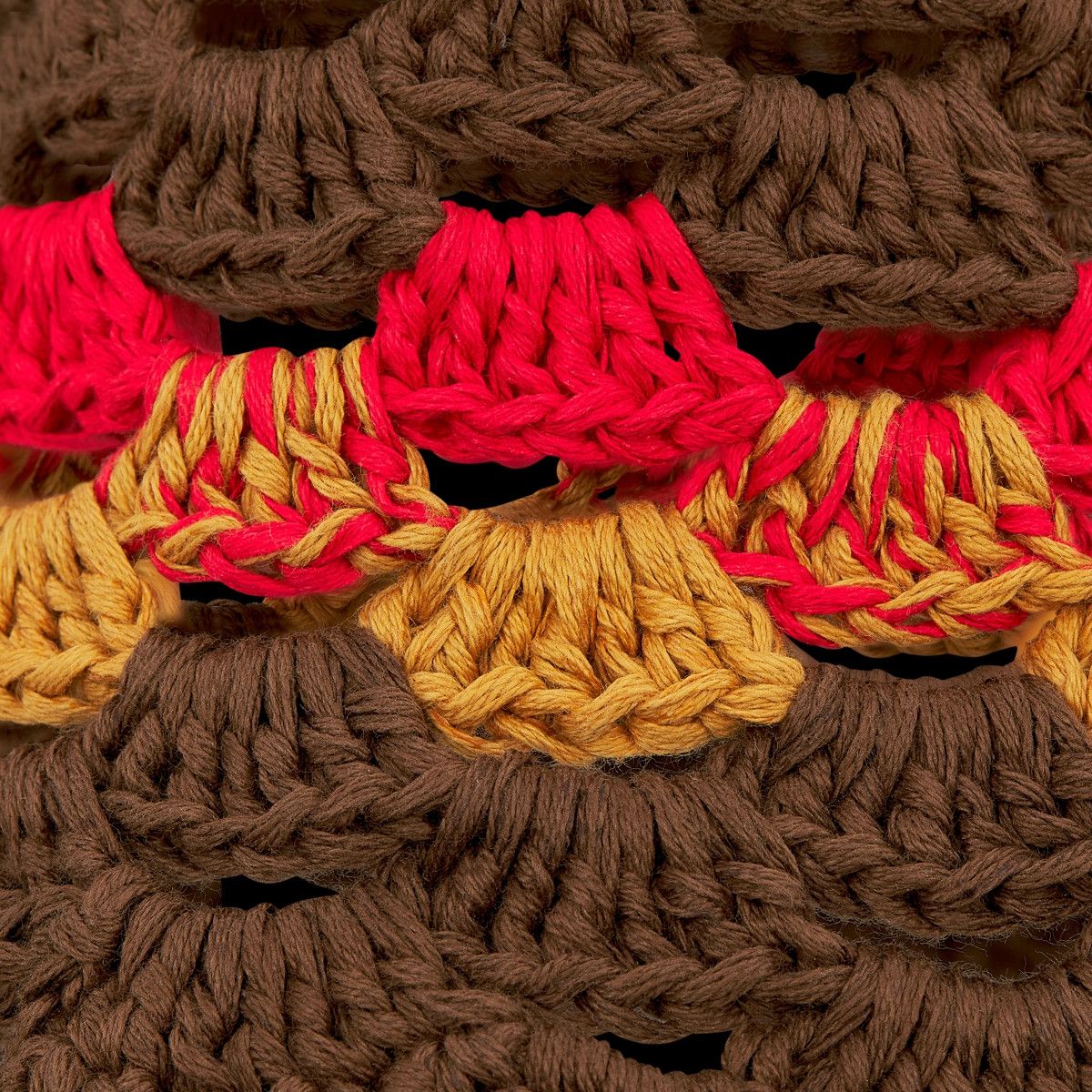 Dior o1bcso1str1224 Size:OS/Crochet Bucket Hat in Brown Size ONE SIZE - 4 Thumbnail