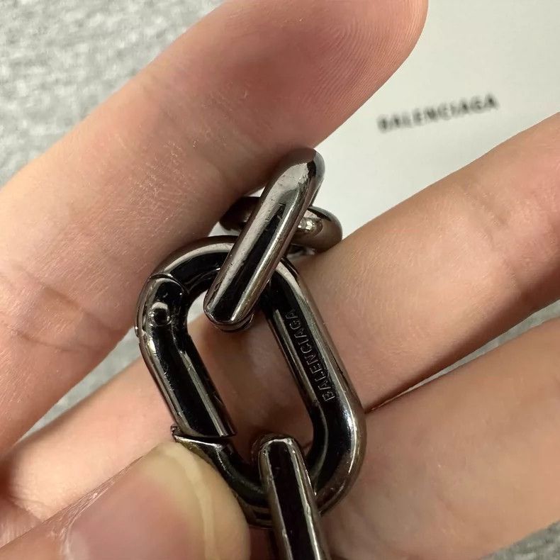 Balenciaga Balenciaga balenciaga b chain necklace in silver -2507 Size ONE SIZE - 6 Thumbnail