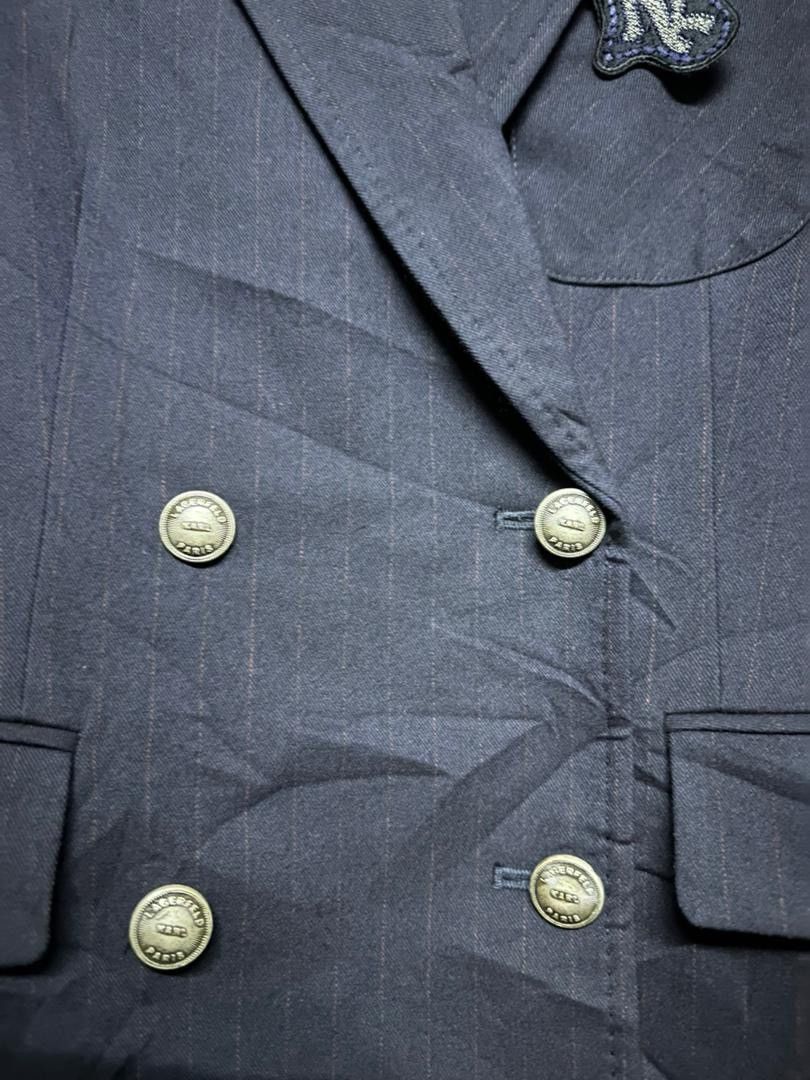 Karl Lagerfeld Karl Lagerfeld Paris Double Breasted Silver Hardware Size 40S - 8 Thumbnail