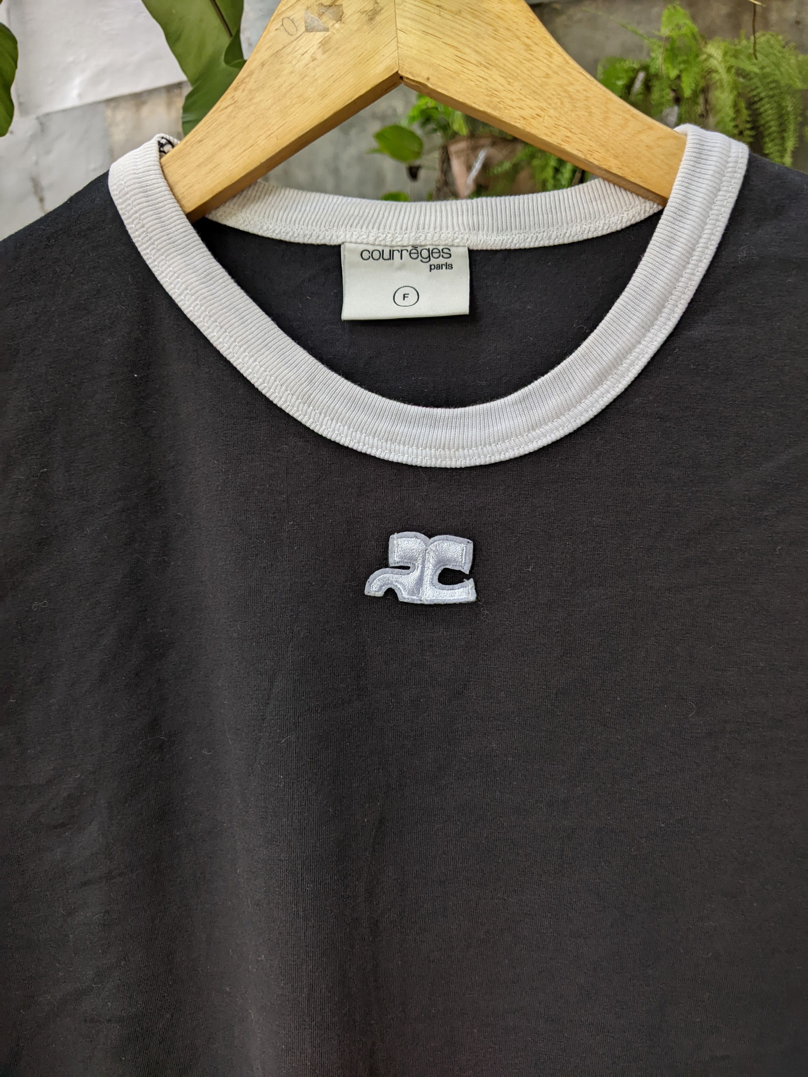 Courreges Logo Cotton Jersey T shirt Size ONE SIZE - 4 Thumbnail