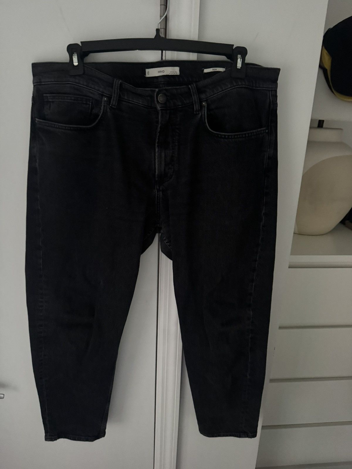 Mango Mango size 38 black wash jeans Size US 38 / EU 54 - 1 Thumbnail