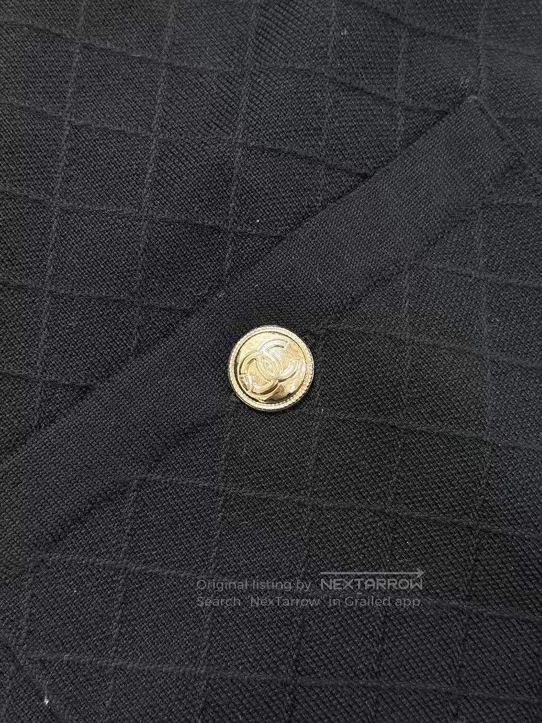 Chanel Chanel Lace stitching black and white color block knitted Size XS / US 0-2 / IT 36-38 - 4 Thumbnail