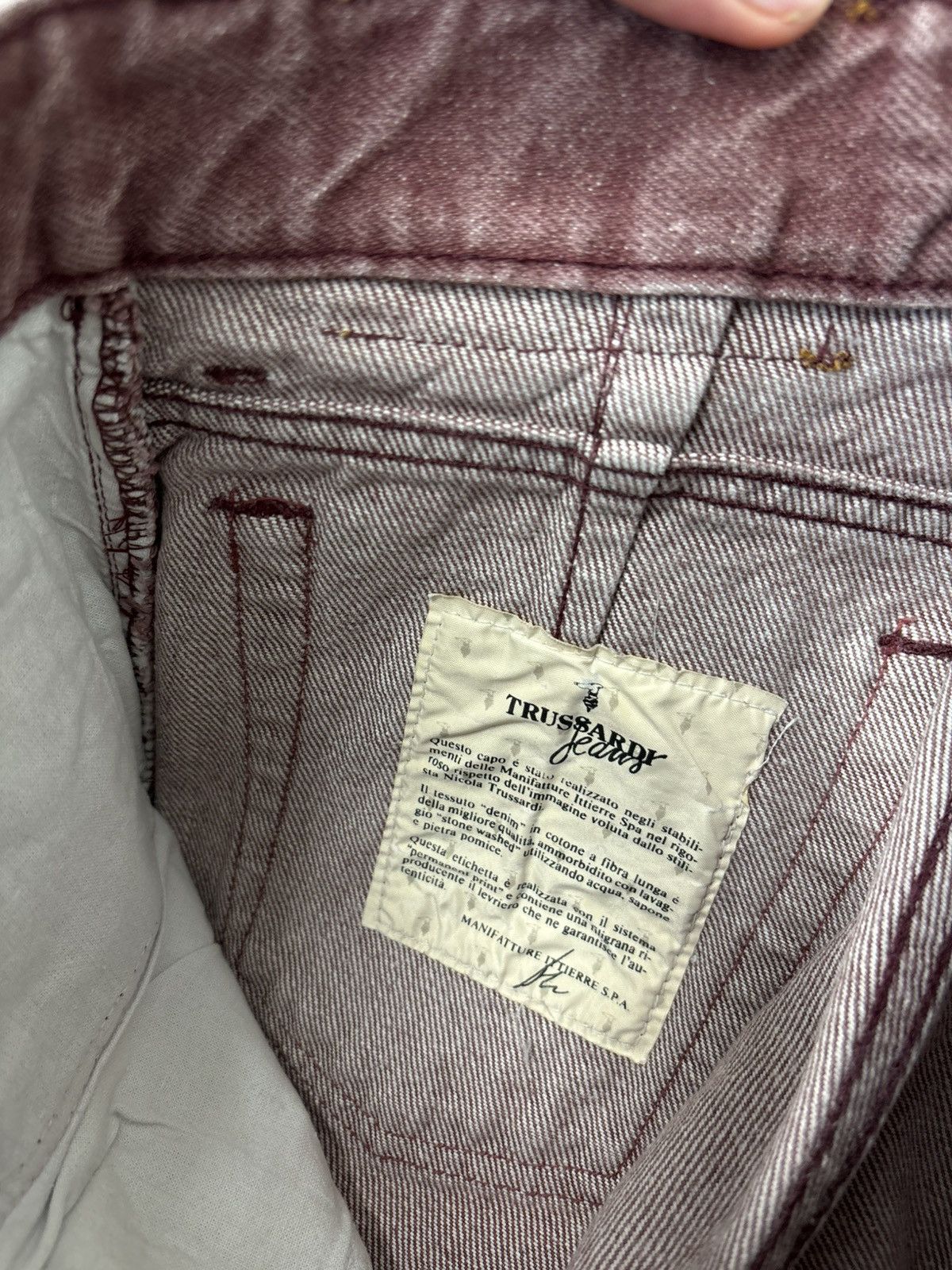 Trussardi Vintage Trussardi Women’s Italian Luxury Denim Tapered Jeans Size 30" / US 8 / IT 44 - 10 Thumbnail
