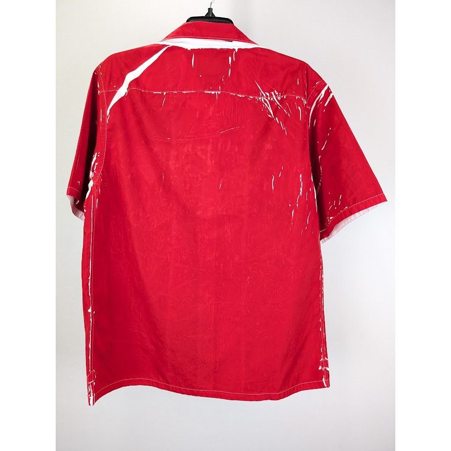 Prada o1rshd1 Popeline Shirt in Rosso Size US S / EU 44-46 / 1 - 10 Thumbnail