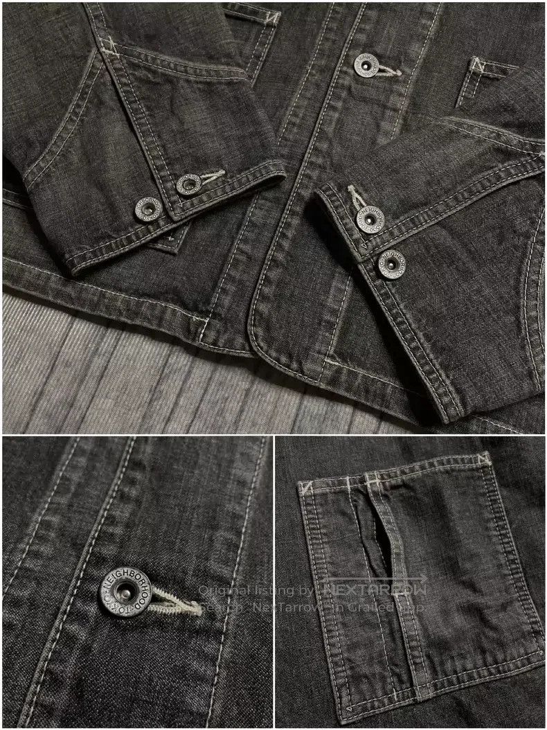Neighborhood Neighborhood 24SS Wide Short Washed Denim Jacket, Size XL, Size US XL / EU 56 / 4 - 7 Thumbnail