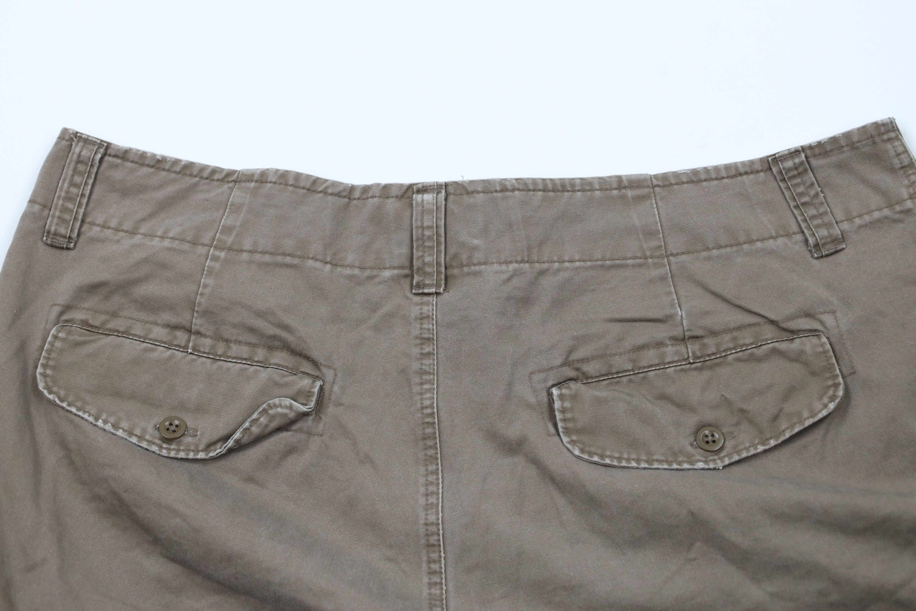 Gap × Vintage Vintage 90s Y2K Gap Relaxed Fit Cargo Shorts Brown Cotton Size US 38 / EU 54 - 10 Thumbnail