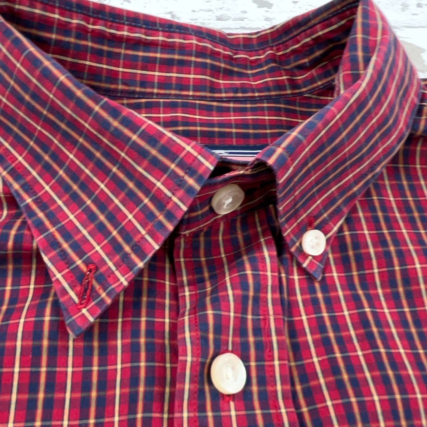 Vineyard Vines Vineyard Vines Shirt Men Medium Red Blue Button Up Plaid Whale Poplin Dress A17* Size 40R - 6 Thumbnail