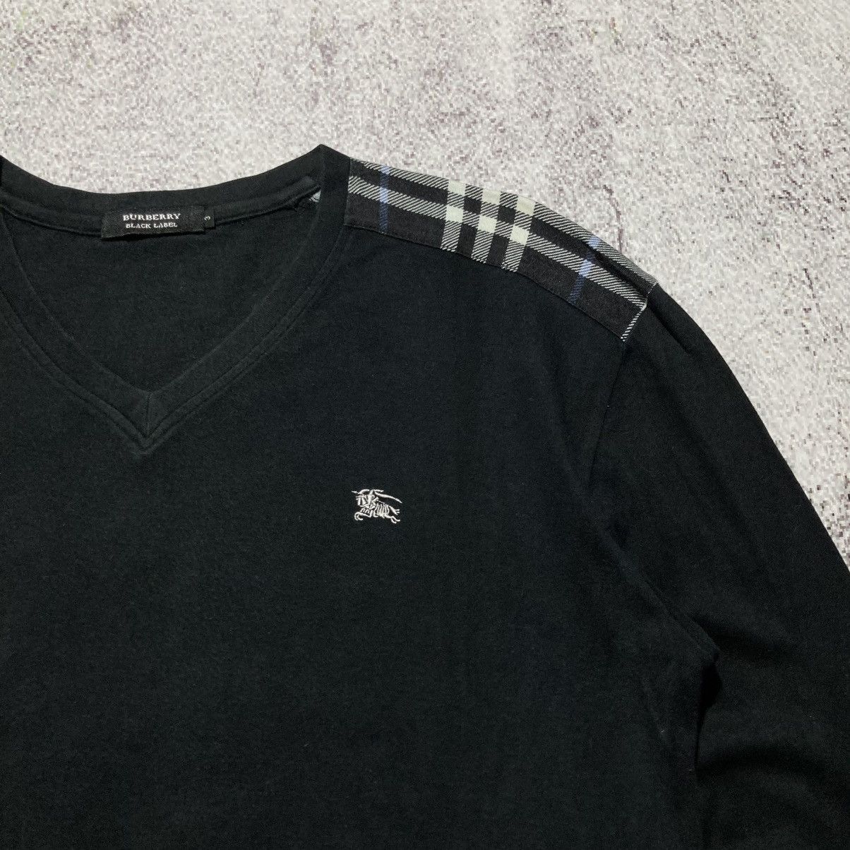 Burberry Vintage Burberry Black Label V Neck Longslevee Black Luxury Size US L / EU 52-54 / 3 - 4 Thumbnail