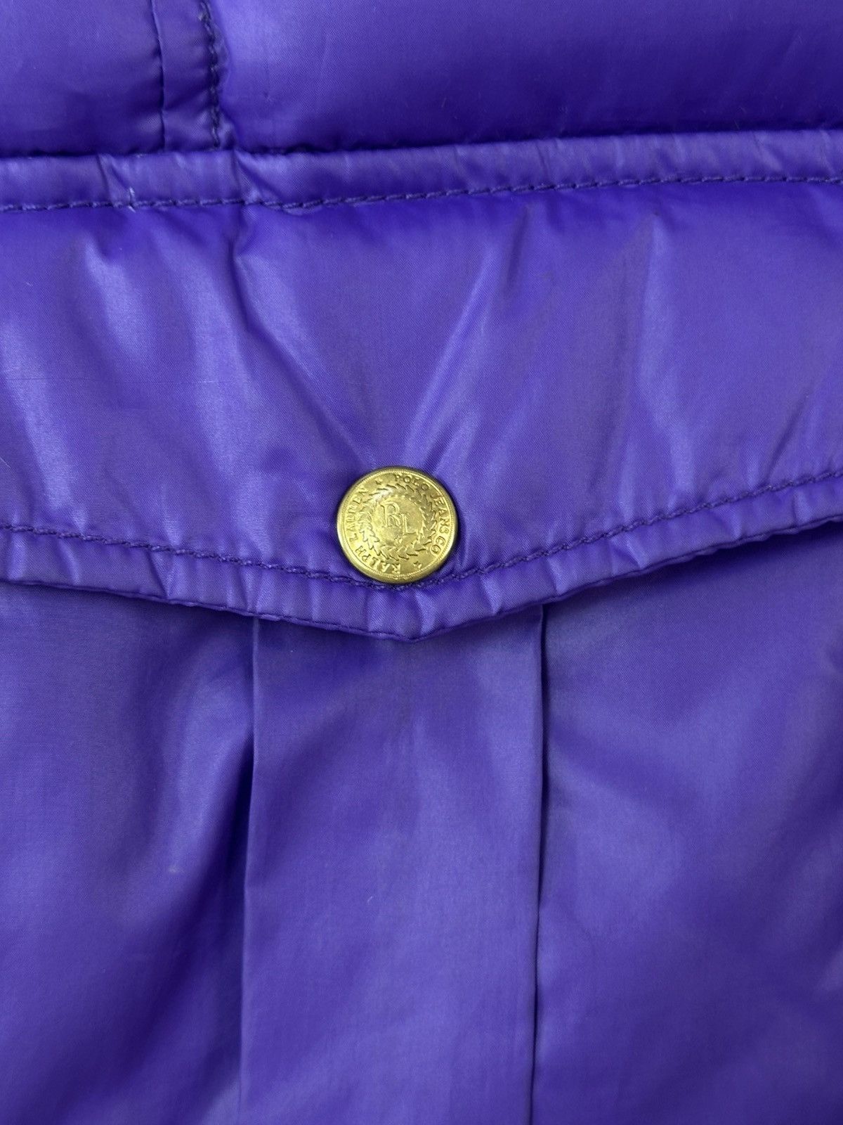 Ralph Lauren Vintage Polo Ralph Lauren Puffer Down Women’s Vest with Fur Size S / US 4 / IT 40 - 7 Thumbnail