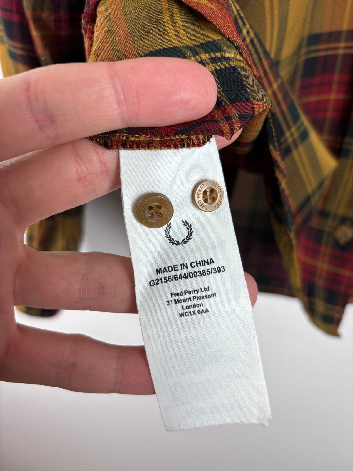 Fred Perry Fred Perry Tartan Button Up Shirt Viscose Brown Size US 4 Size S / US 4 / IT 40 - 9 Thumbnail