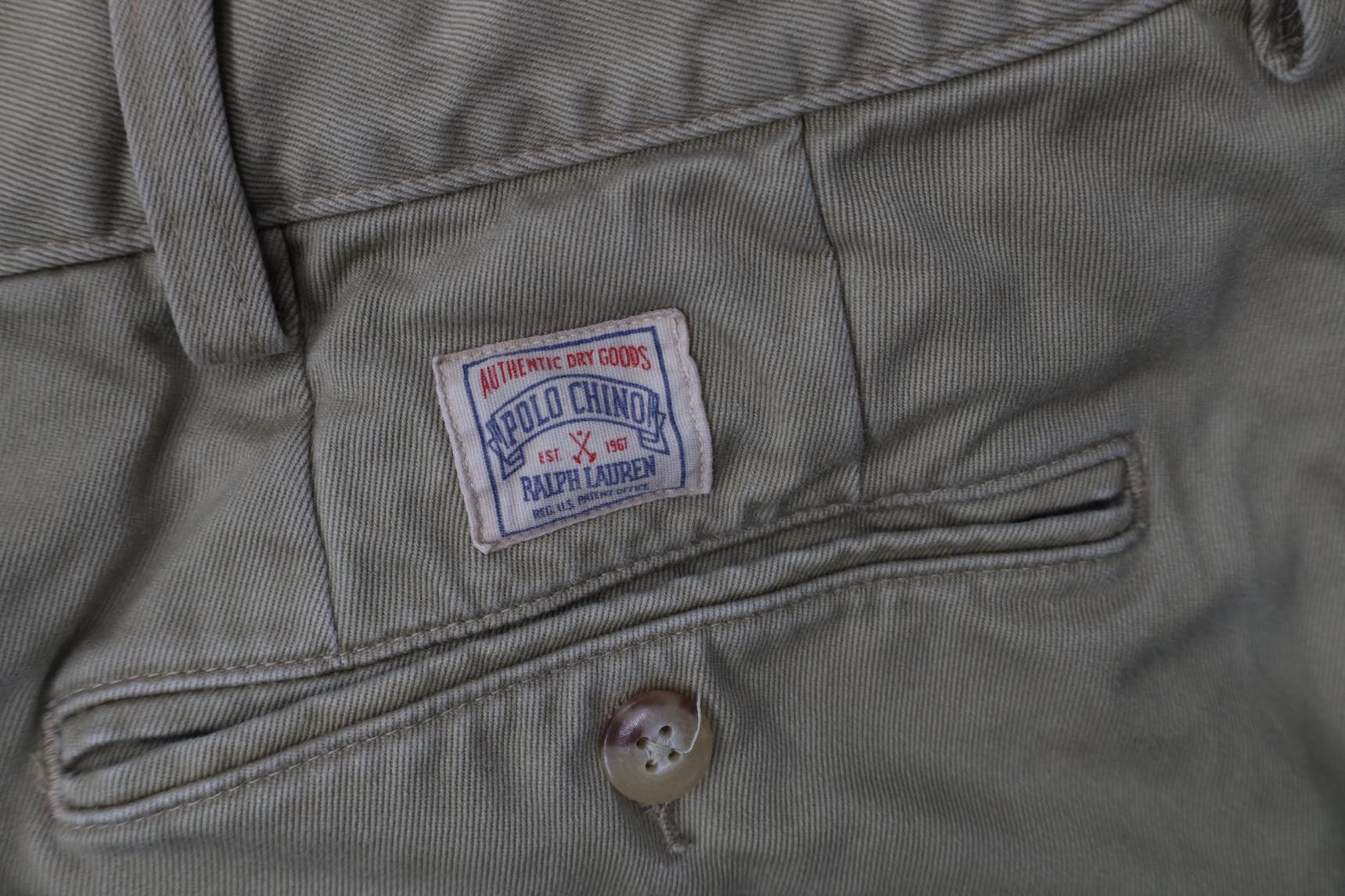 Polo Ralph Lauren Vintage Ralph Lauren Heavy Cotton Wide Leg Chino Pants Beige Size US 42 / EU 58 - 15 Thumbnail