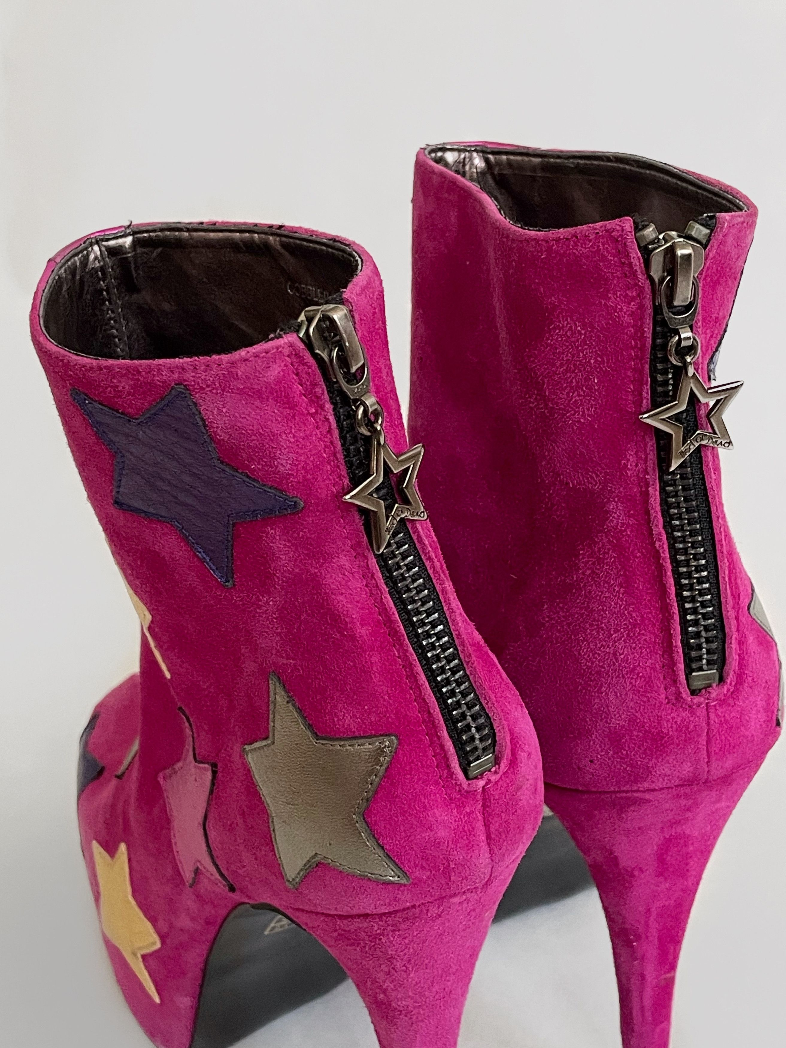 Other Polished Red by Dad pink heels suede leather heels stars Size US 8.5 / IT 38.5 - 8 Thumbnail