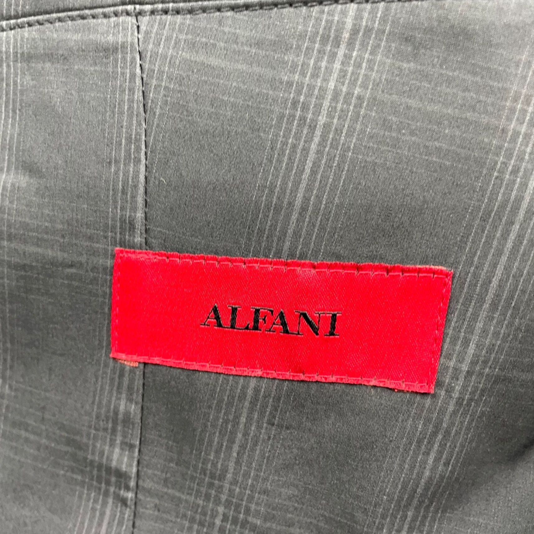 Alfani Alfani Men’s Performance Stretch Blazer Gray Plaid Medium 2-Button Closure Size 40R - 6 Thumbnail
