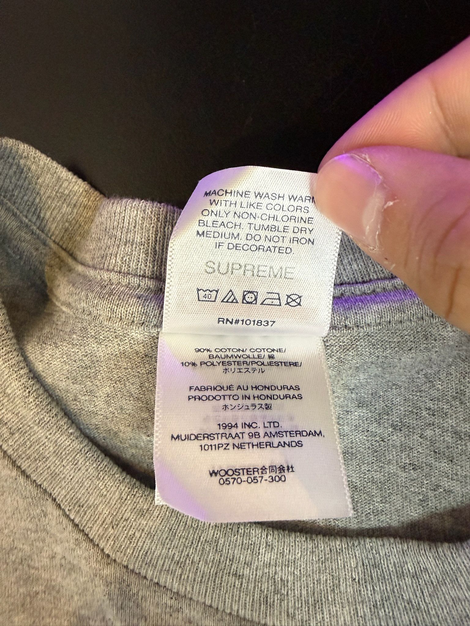 Supreme Supreme "Tyler The Creator" Tee (Heather Grey) Size US S / EU 44-46 / 1 - 4 Thumbnail