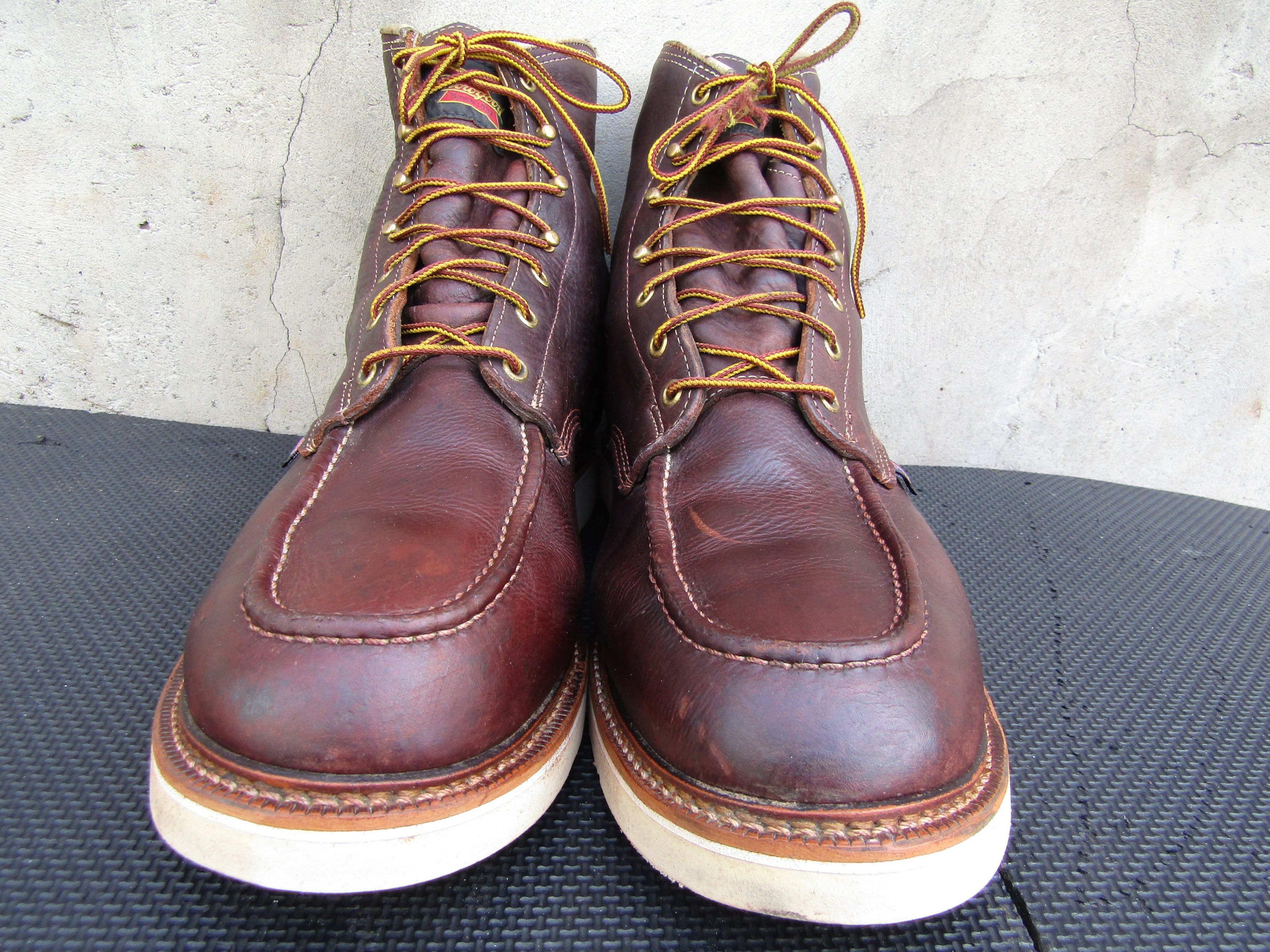 Thorogood Thorogood 1957 Briar Moc Toe Brown Leather 6" 814-3600 Size US 14 / EU 47 - 6 Thumbnail