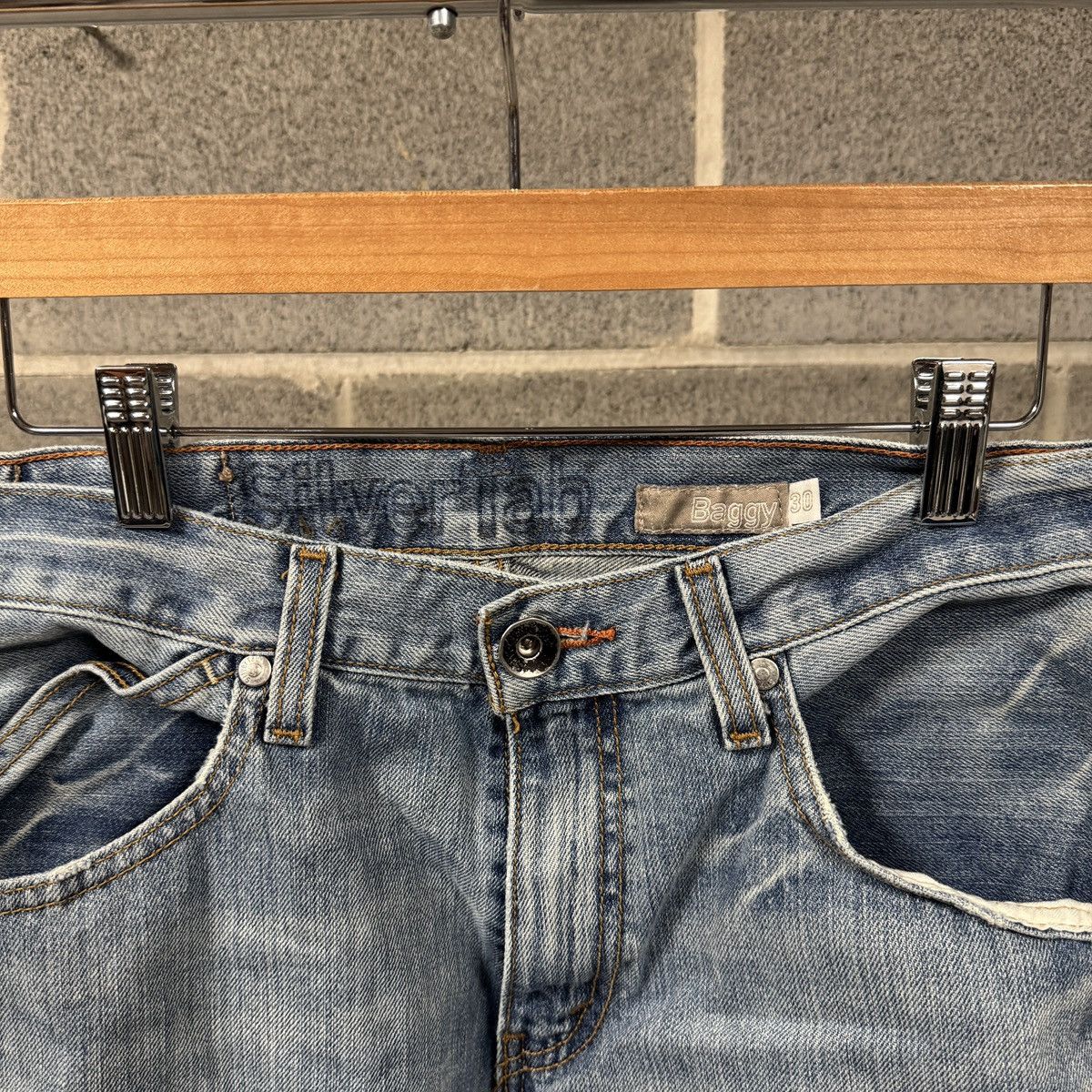 Levi's Y2K Levi’s Silvertab Baggy Faded Distressed Jeans ERD Grunge Size US 31 - 5 Thumbnail