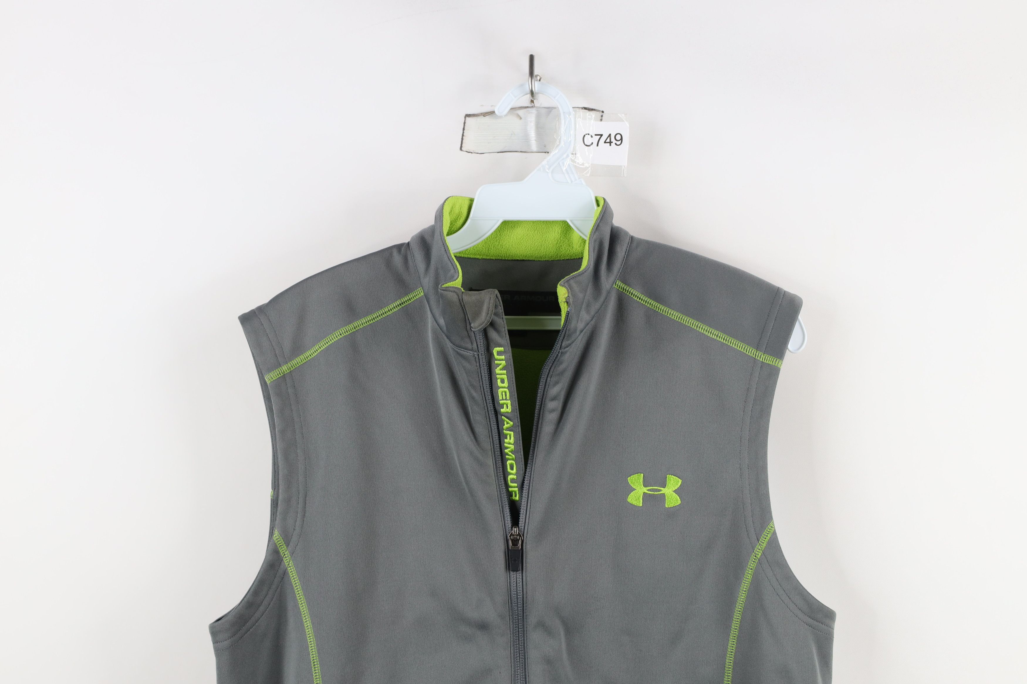 Under Armour × Vintage Under Armour Fleece Lined Sleeveless Full Zip Vest Jacket Size US S / EU 44-46 / 1 - 2 Thumbnail