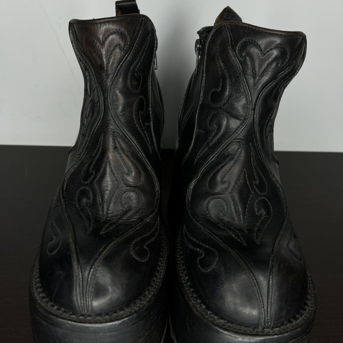 Japanese Brand Vintage Ankle Boots Buffalo Goth Rock Emo ALT Grunge Y2K Size US 7 / IT 37 - 10 Thumbnail