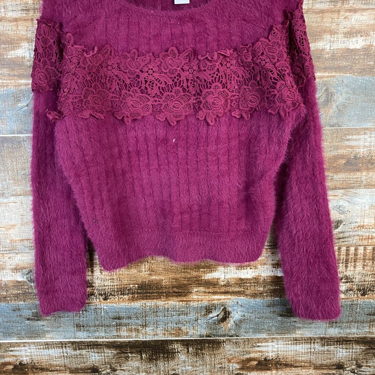 Japanese Brand DL A.G Plus Purple fur shaggy Knitwear #C1065 Size S / US 4 / IT 40 - 3 Thumbnail