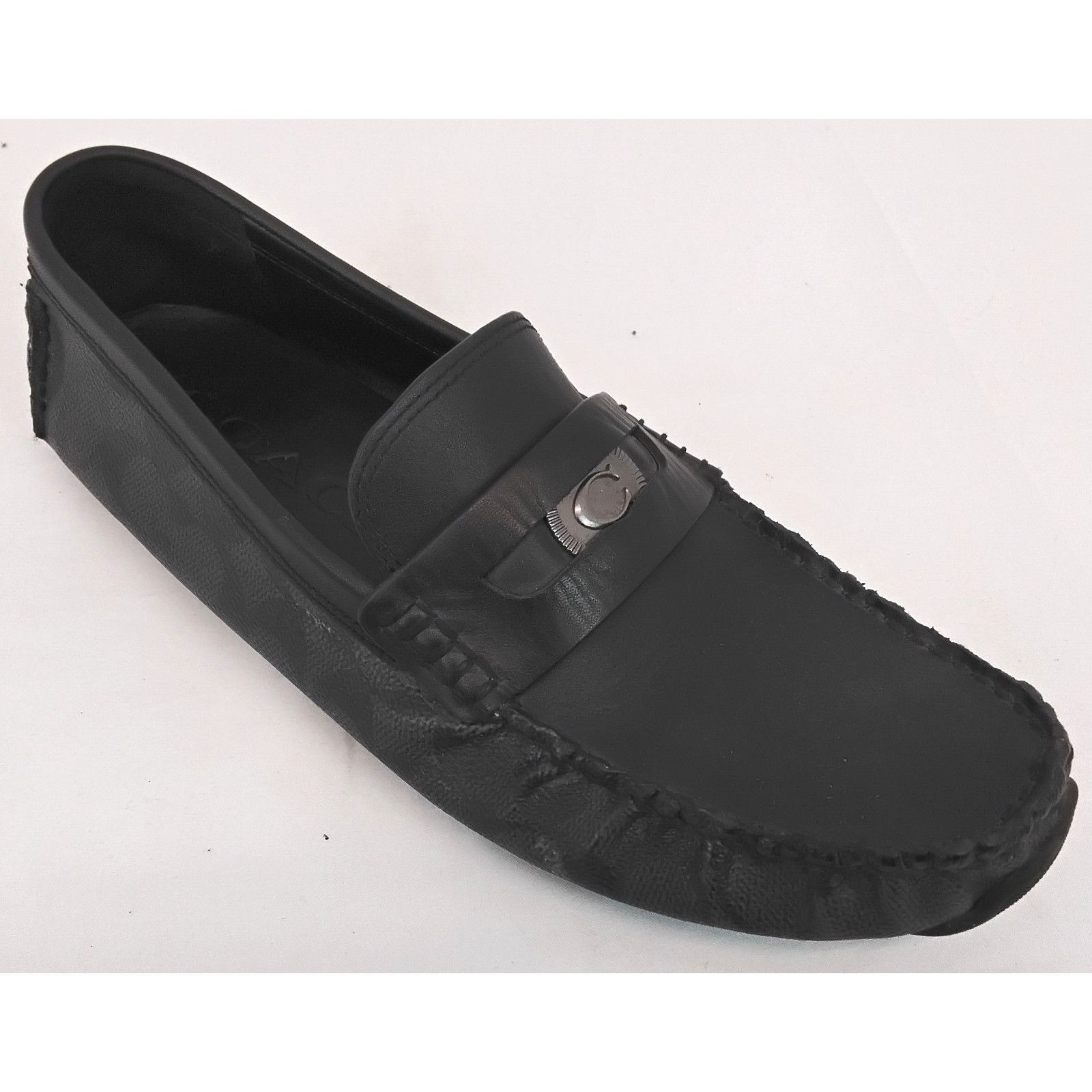 Coach Coach Leather Men's Loafers Black Size 8D Size US 8 / EU 41 - 9 Thumbnail