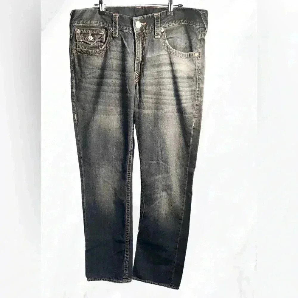 True Religion True religion straight flap earthworm dark wash jean Size US 36 / EU 52 - 2 Thumbnail